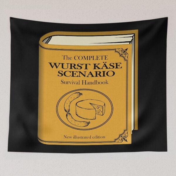Item preview, Wurst Käse Scenario - The Complete Survival Handbook (on black) designed and sold by Groenendijk.