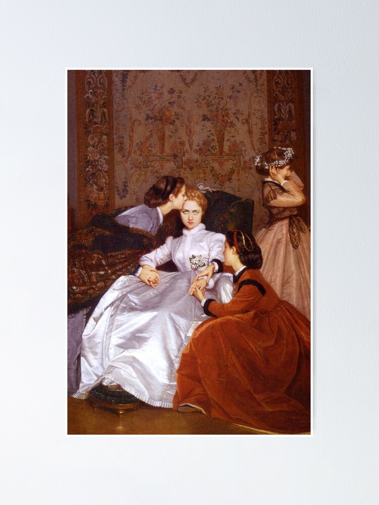 The Hesitant Fianc e by Auguste Toulmouche Poster