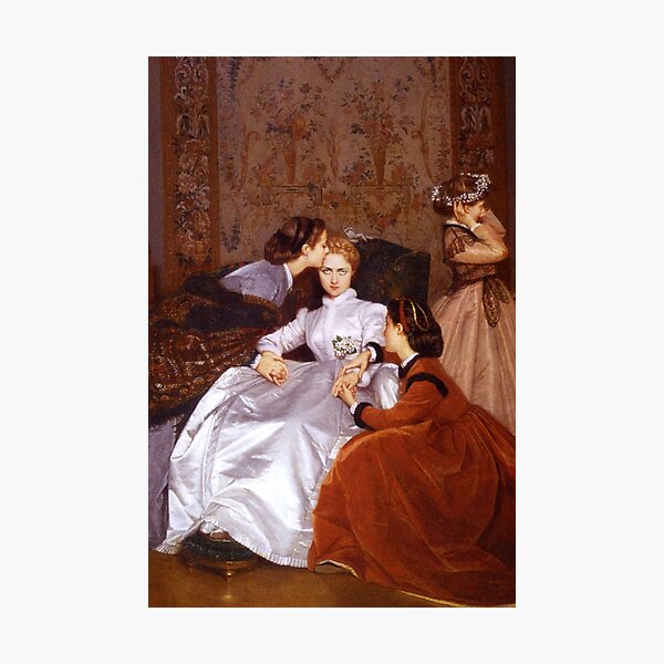 The Hesitant Fiancée by Auguste Toulmouche Photographic Print