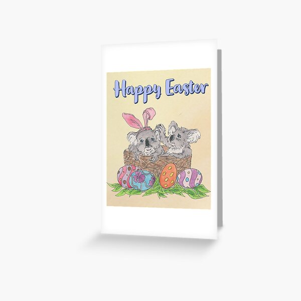 Happy Egg Greeting Cards Redbubble - koala cafe roblox greetings