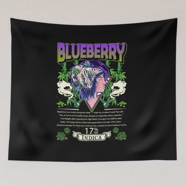 Item preview, Blueberry Indica Cross Purple Thai Thai Cannabis Leaf Gift designed and sold by TTFMerch.