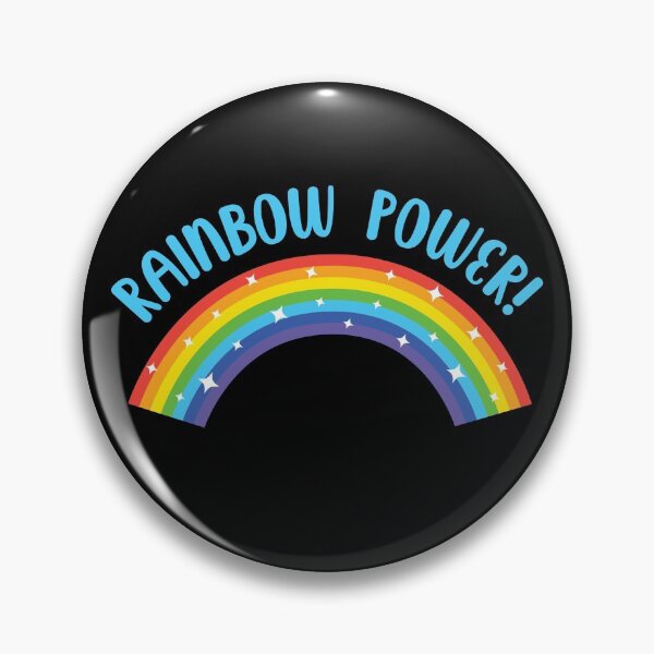 Item preview, Rainbow Power! Blue - Bold Colorful Logo designed and sold by PuddleofStars.