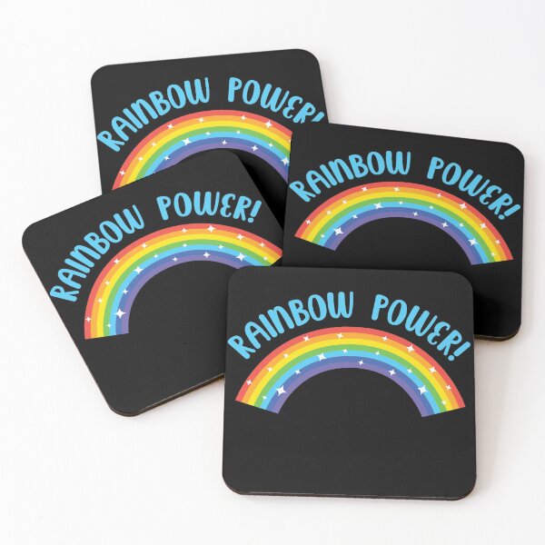 Item preview, Rainbow Power! Blue - Bold Colorful Logo designed and sold by PuddleofStars.