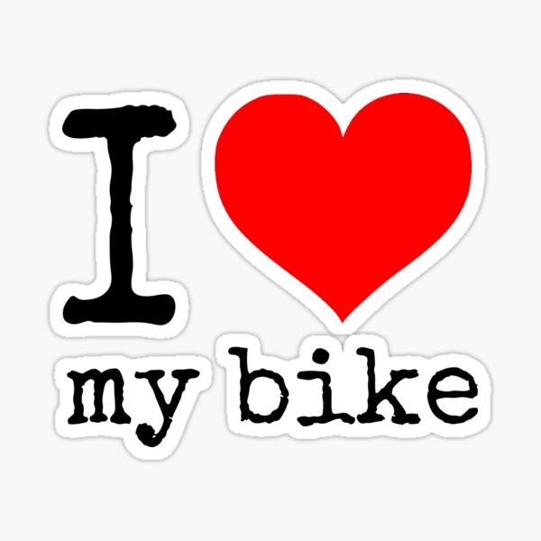 Ich liebe mein Fahrrad Sticker