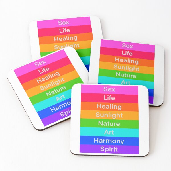 Item preview, Original Pride Flag with Color Meaning Text designed and sold by fancysarah.
