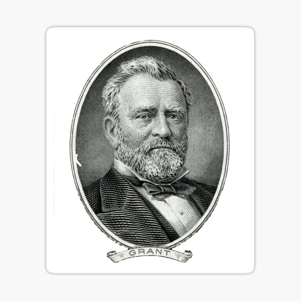 Portrait of US president Ulysses Simpson Grant on 50 dollars