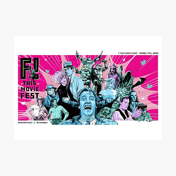 F This Movie Fest 2020 Poster Photographic Print