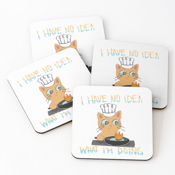 Item preview, Confused cooking cat designed and sold by RandasDoodles.