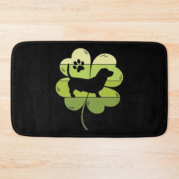 Item preview, My Basset is my lucky charm. St. Patrick's Day Shamrock designed and sold by Siiiiichfried.