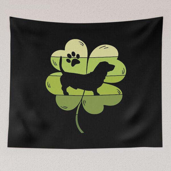 Item preview, My Basset is my lucky charm. St. Patrick's Day Shamrock designed and sold by Siiiiichfried.