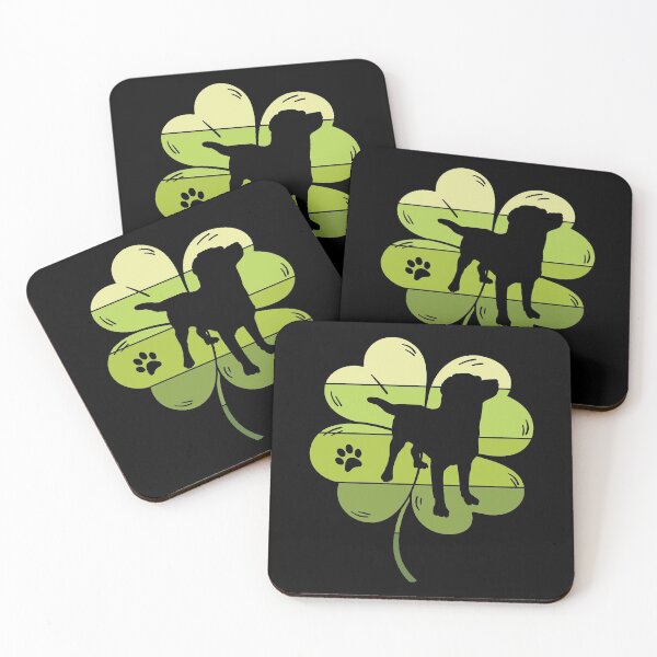 Item preview, My Labrador is my lucky charm. Pun St Patrick's Day Shamrock designed and sold by Siiiiichfried.