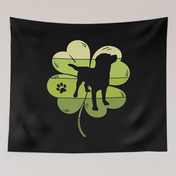 Item preview, My Labrador is my lucky charm. Pun St Patrick's Day Shamrock designed and sold by Siiiiichfried.