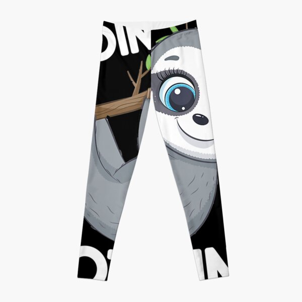 Girls Leggings, Sloth Coffee Leggings