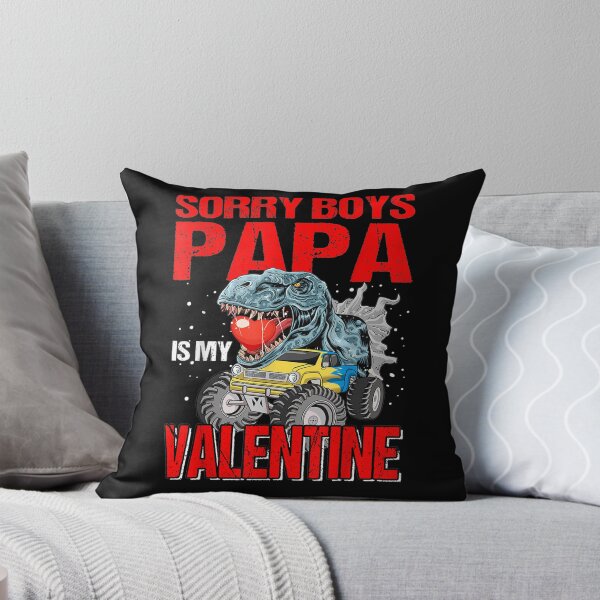 Item preview, Sorry Boys My Papa Is My Valentine Dinosaur designed and sold by lolahomya.