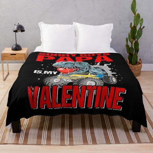 Item preview, Sorry Boys My Papa Is My Valentine Dinosaur designed and sold by lolahomya.