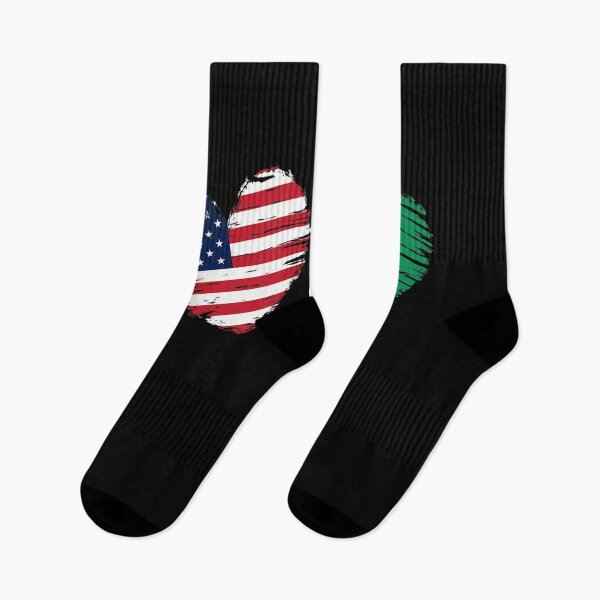 Item preview, Usa Nigeria Flag Heart Valentines Day Nigerian American designed and sold by lolahomya.