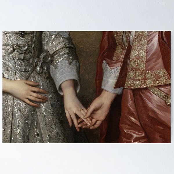 Item preview, William II and his bride Mary Stuart by Anthonis van Dyck (Cropped) designed and sold by Ethereal Amour.