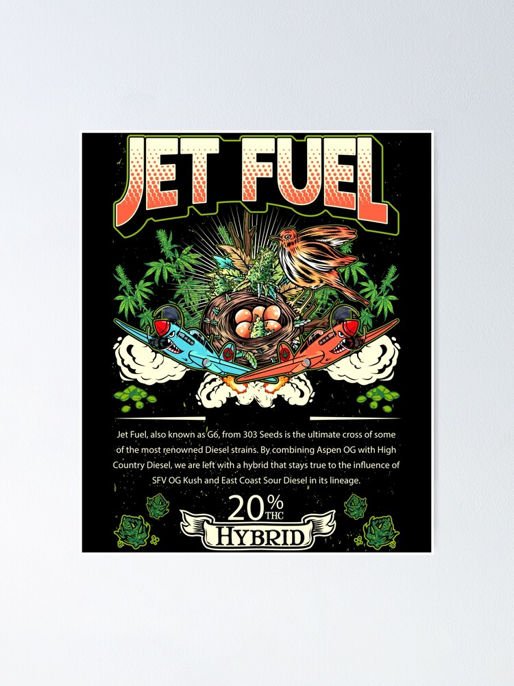 Jet Fuel Hybrid Cross Aspen OG Country Diesel Cannabis Leaf Gift Poster  for Sale by TTFMerch