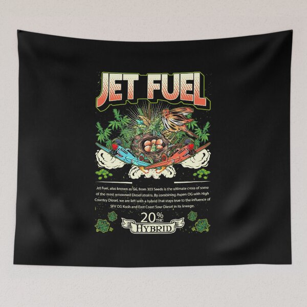 Item preview, Jet Fuel Hybrid Cross Aspen OG Country Diesel Cannabis Leaf Gift designed and sold by TTFMerch.