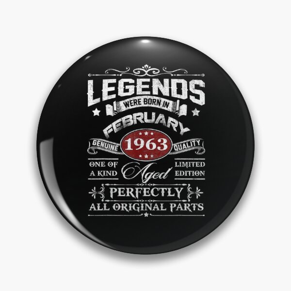 Item preview, Legends Were Born In February 1963 58th Birthday Gift designed and sold by lolahomya.