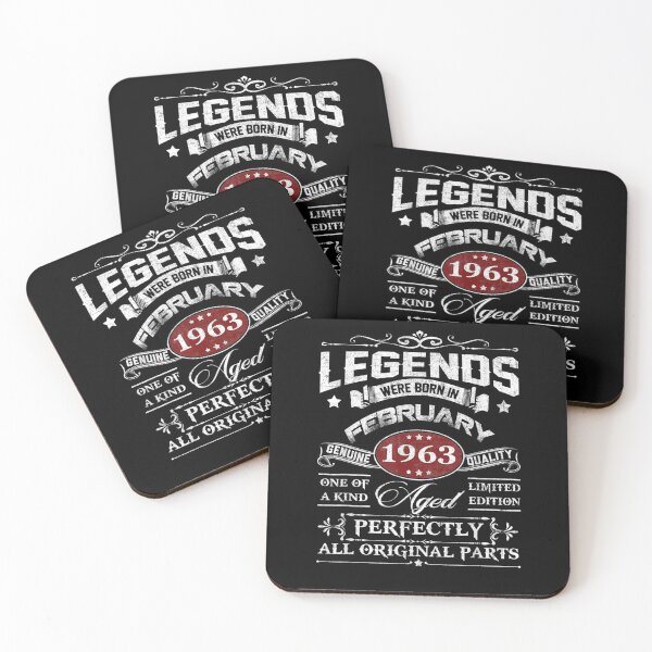 Item preview, Legends Were Born In February 1963 58th Birthday Gift designed and sold by lolahomya.