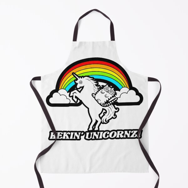 Item preview, Kitty Cat Riding A Unicorn Over A Rainbow designed and sold by WhatTheFunky.