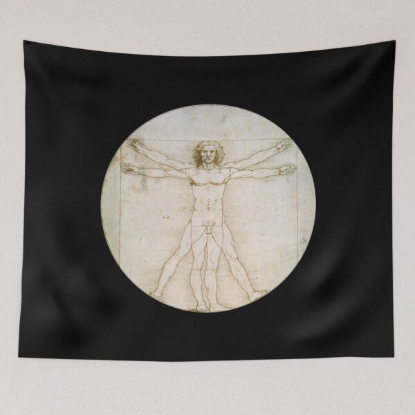 Item preview, Vitruvian Man (on black) designed and sold by DotorEaon.