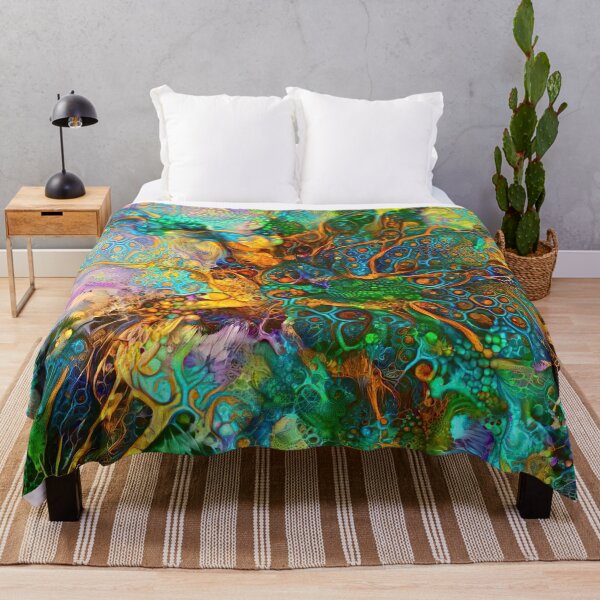 Item preview, Deepdream floral fractalize abstraction designed and sold by blackhalt.