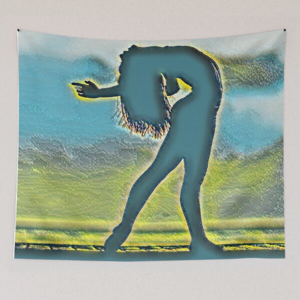 Item preview, GALATHI Bend Back Dance Silhouette Green - Ballet designed and sold by Galathi Designs.