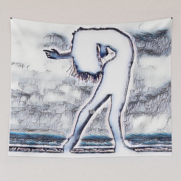 Item preview, GALATHI Bend Back Dance Silhouette White - Ballet designed and sold by Galathi Designs.