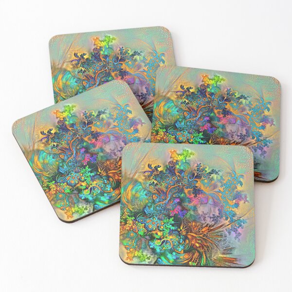 Item preview, Deepdream floral fractalize abstraction designed and sold by blackhalt.