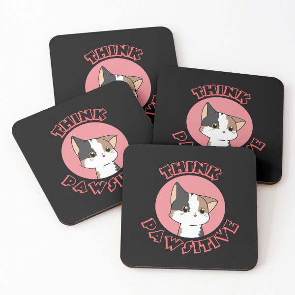 Item preview, Think Pawsitive Cute Cat Think Positive designed and sold by JustSayingGifts.