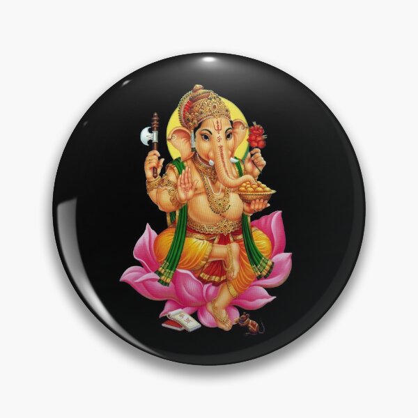 Item preview, India Hindu God Ganesha Art with Sun & Stars designed and sold by Nostalgic-India.