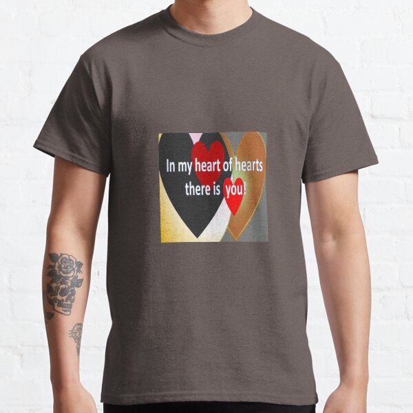 Flashy loud hearts with love quote Classic T-Shirt