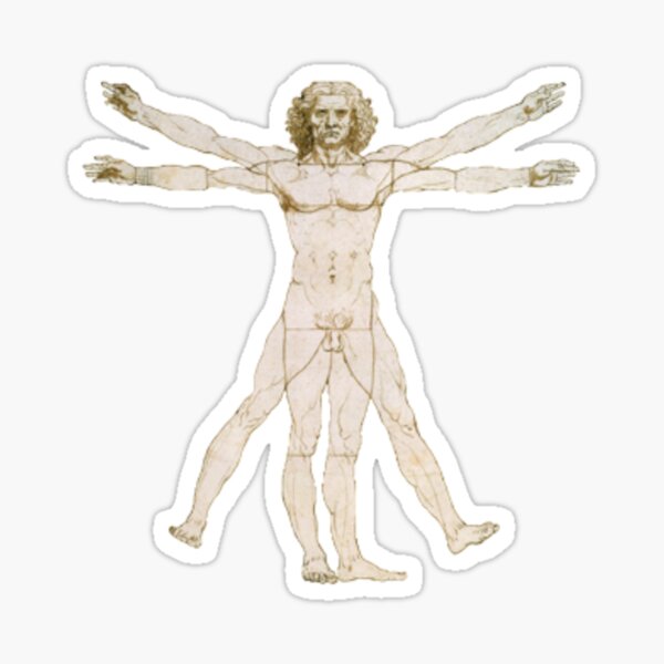 Aperçu de l'œuvre Homme de Vitruve (2) (sur beige) créée et vendue par DotorEaon.