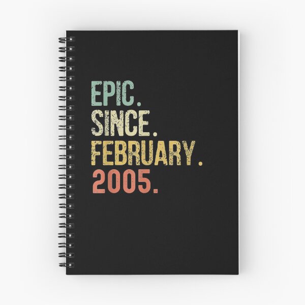 Item preview, Epic Since February 2005 Retro Vintage Birthday 16 Yo Gift designed and sold by ninapfvu.