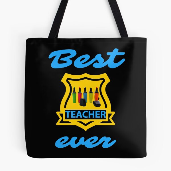 Item preview, best teacher ever. badge. highlighters designed and sold by doctors-apparel.