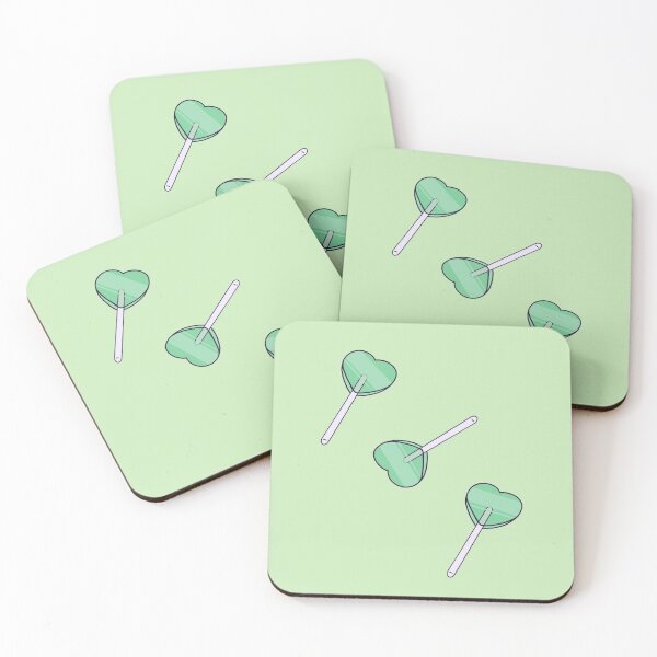 Item preview, Piruletas Retro Corazón Verde designed and sold by Seesabean.