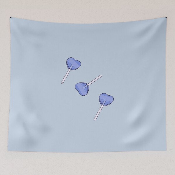 Item preview, Retro Blue Heart Lollipops designed and sold by Seesabean.