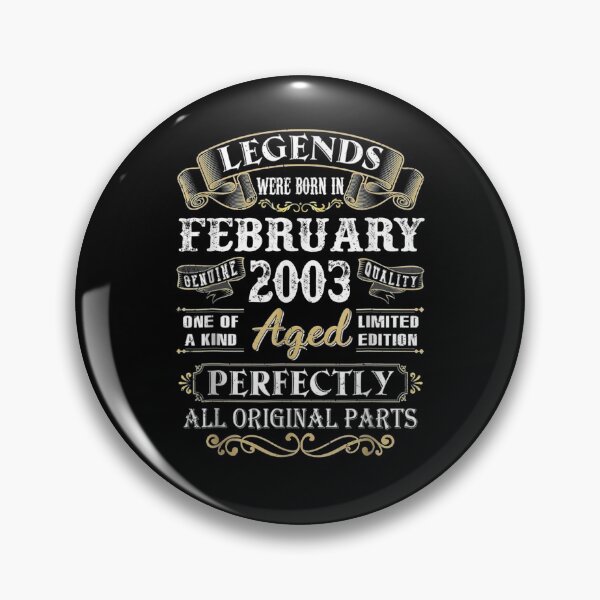 Item preview, Legends Were Born In February 2003 17th Birthday Gifts designed and sold by ninapfvu.