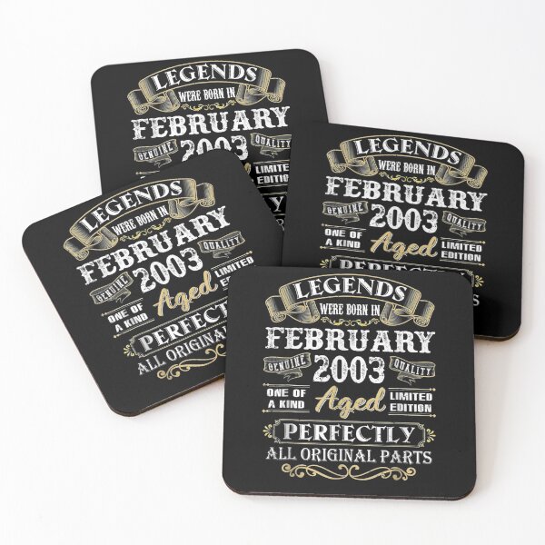 Item preview, Legends Were Born In February 2003 17th Birthday Gifts designed and sold by ninapfvu.