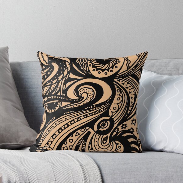Item preview, Circle 1 - Aussie Tangle Transparent with Black Background designed and sold by Heatherian.