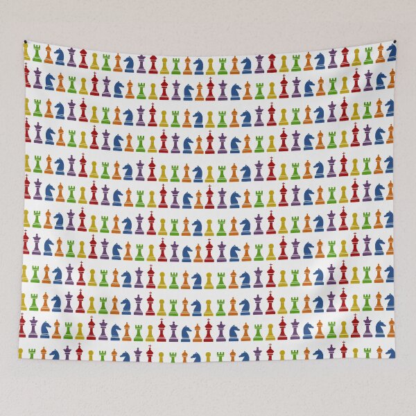 Item preview, Multi Color Chess Piece Design designed and sold by ThisNThatImages.