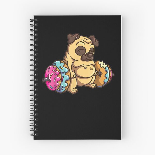 Item preview, Pug Donut Deadlift Fitness Bodybuilder Dog Foodie designed and sold by ninapfvu.
