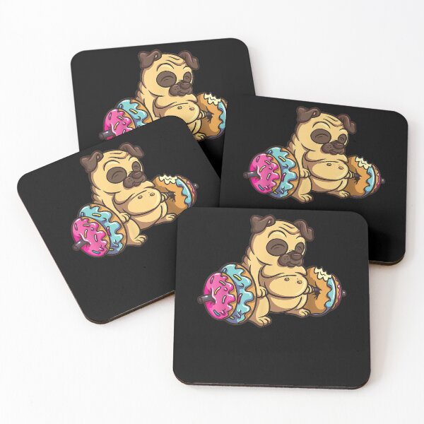 Item preview, Pug Donut Deadlift Fitness Bodybuilder Dog Foodie designed and sold by ninapfvu.