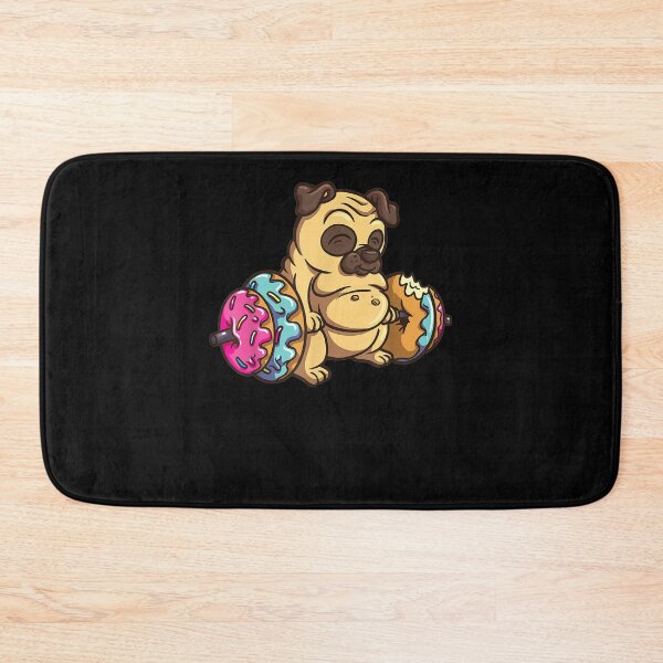 Item preview, Pug Donut Deadlift Fitness Bodybuilder Dog Foodie designed and sold by ninapfvu.