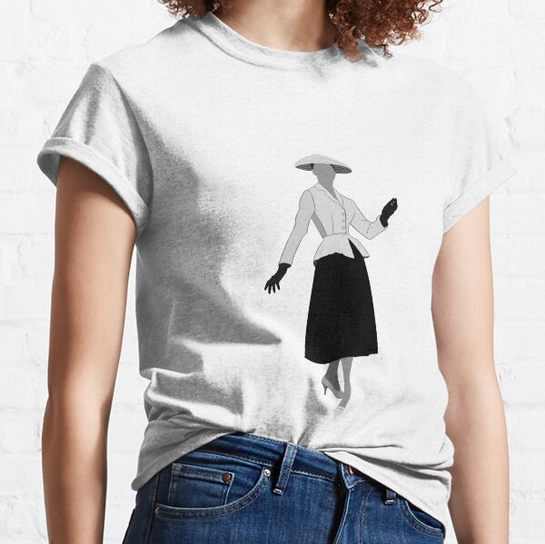 Dior New Look haute couture des années 50 T-shirt classique