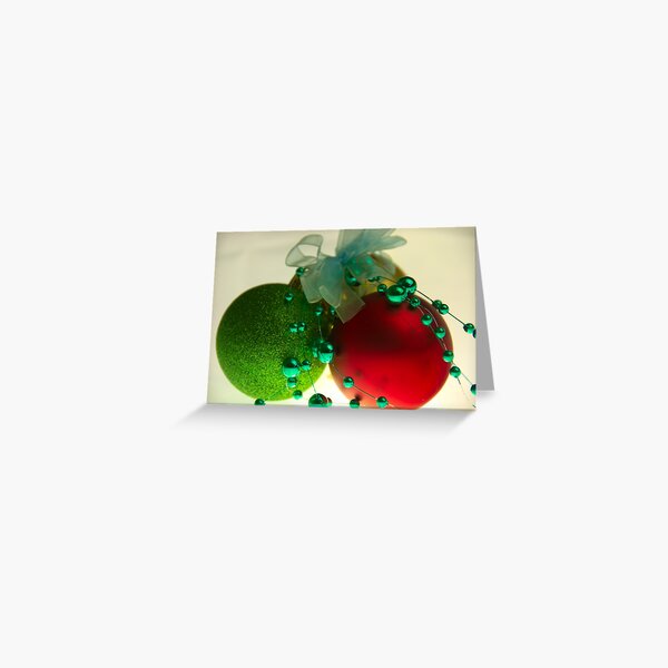 Red & Green & Gold 2 Greeting Card