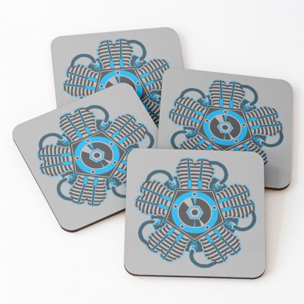 Item preview, Radial Engine Two-tone Aqua designed and sold by Radial Designs.