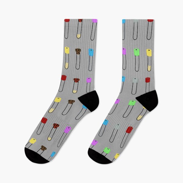 Item preview, Cartoon Blood Collection Tubes (Pack of 8 Stickers or Pair of Socks) designed and sold by PreMDDesigns.